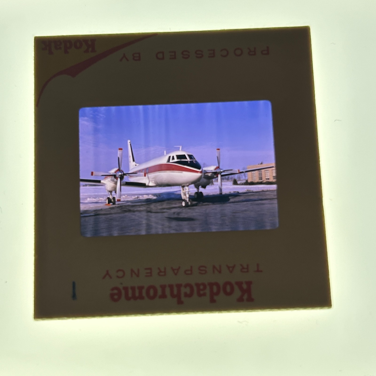 Vtg 1960s Original 35mm Color Slide Kodachrome Grumman Gulfstream Propjet CID 1 Vtg 1960s Original 35mm Color Slide Kodachrome Grumman Gulfstream Propjet CID 1