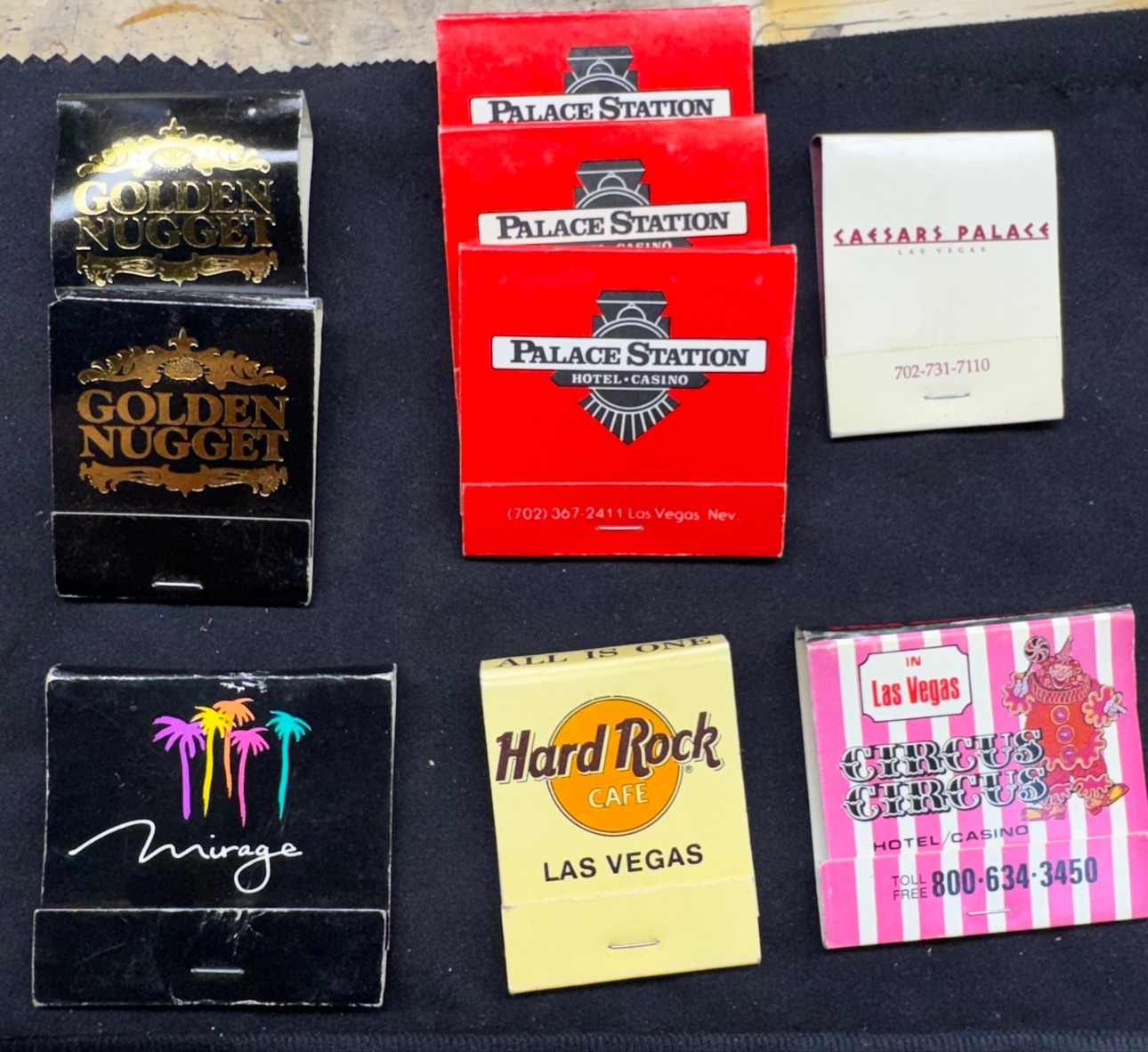 Lot of 10 Vintage Las Vegas Casino Matchbooks Unstruck Golden Nugget Caesars Lot of 10 Vintage Las Vegas Casino Matchbooks Unstruck Golden Nugget Caesars