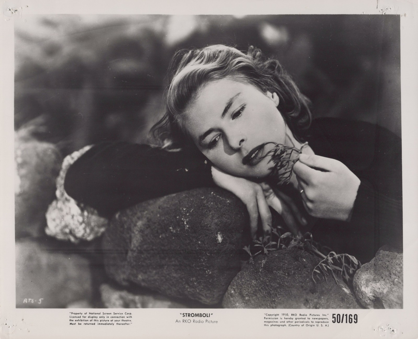 Ingrid Bergman Stromboli film still RKO 1950 - Original Press Photo