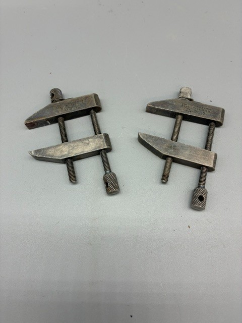 2 Vintage L. S. Starrett No. 161A Parallel Clamps 2