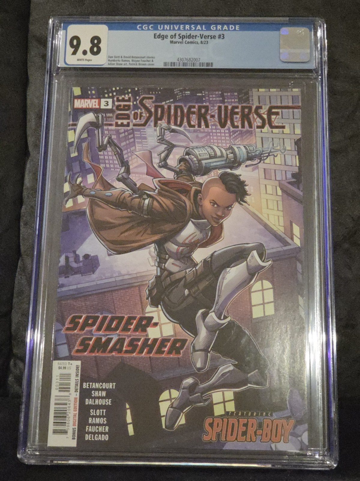 Edge of Spider-Verse #3 Patrick Brown Cover CGC 9.8 Marvel 2023 Spider-Boy 1st