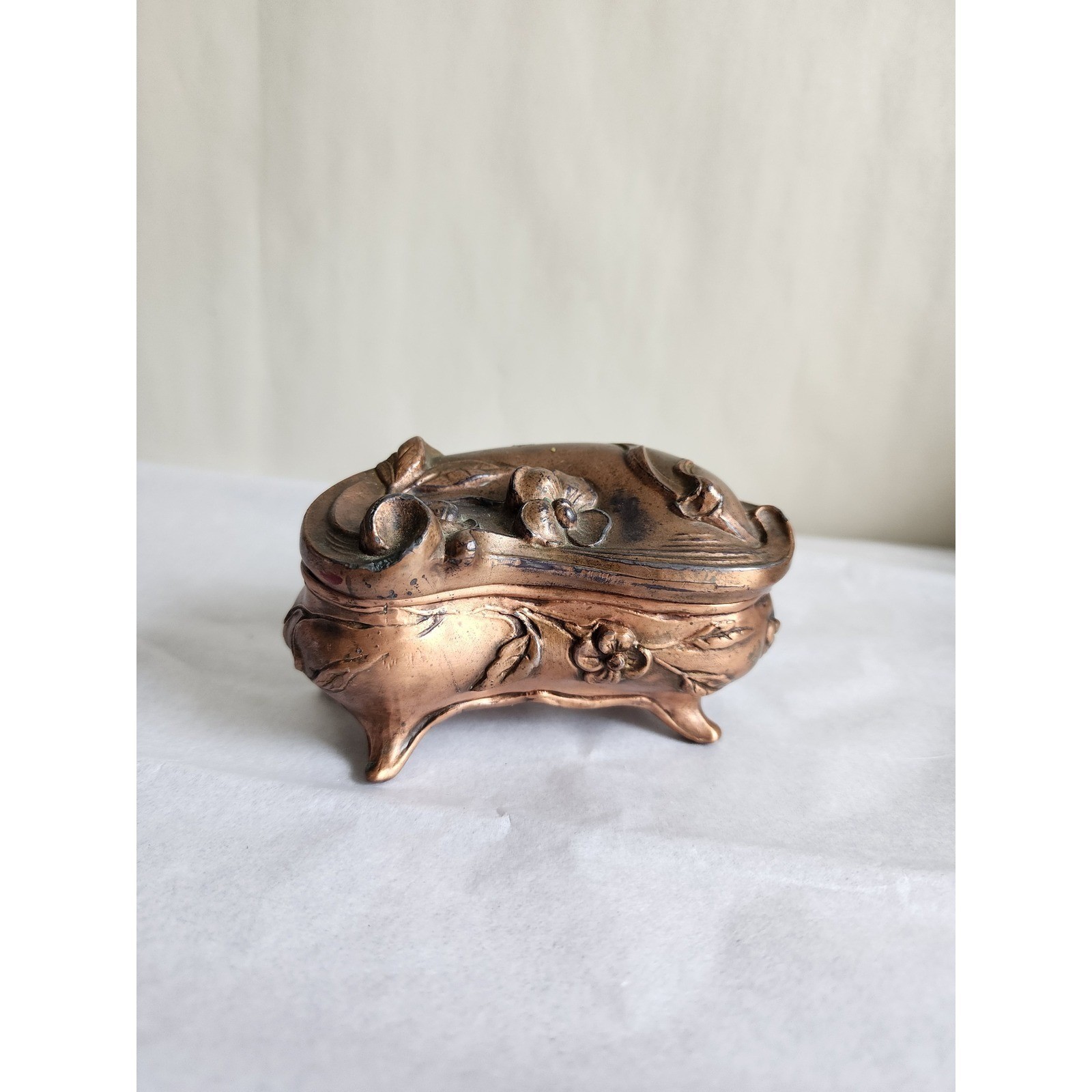 Antique Art Nouveau NB Rogers S.P. Co Floral Jewelry Casket Trinket Box 934 936 Antique Art Nouveau NB Rogers S.P. Co Floral Jewelry Casket Trinket Box 934 936