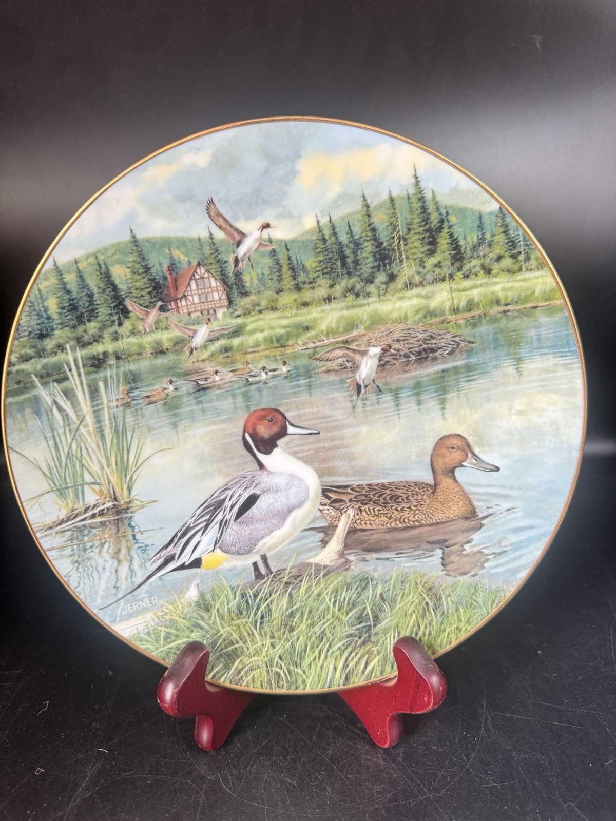 1986 Knowles THE PINTAIL DUCK Porcelain Bart Jerner Collector Plate #1 - EUC