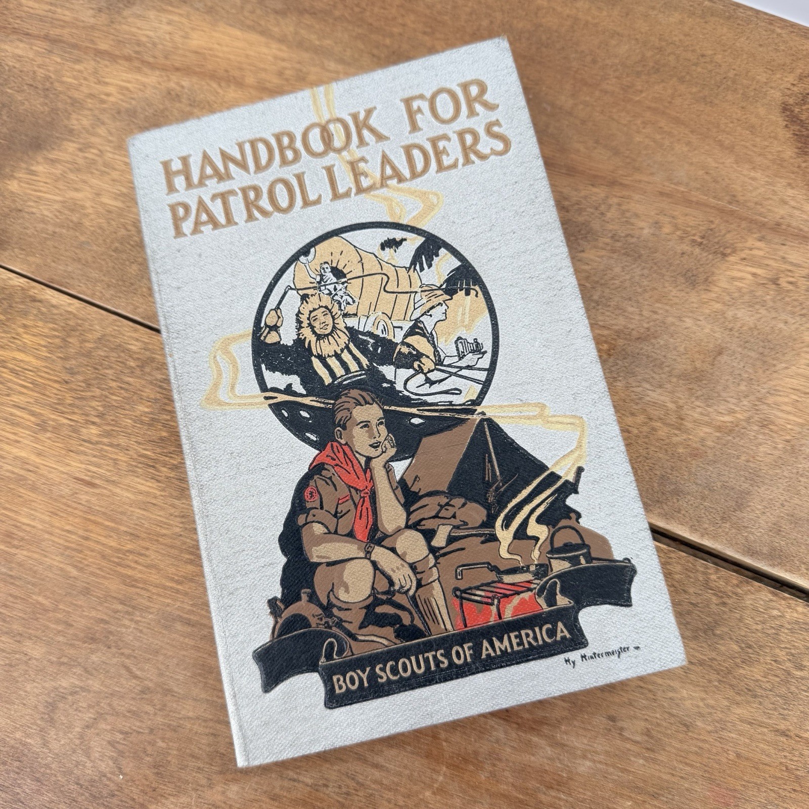 1945 BSA Handbook for Patrol Leaders Hillcourt WWII Wartime PB