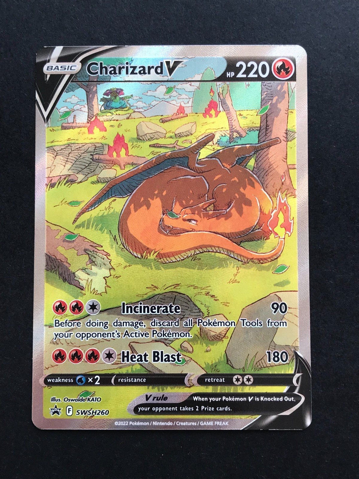 Pokemon Charizard V SWSH260 Holo Promo Sword & Shield Promo Card TCG