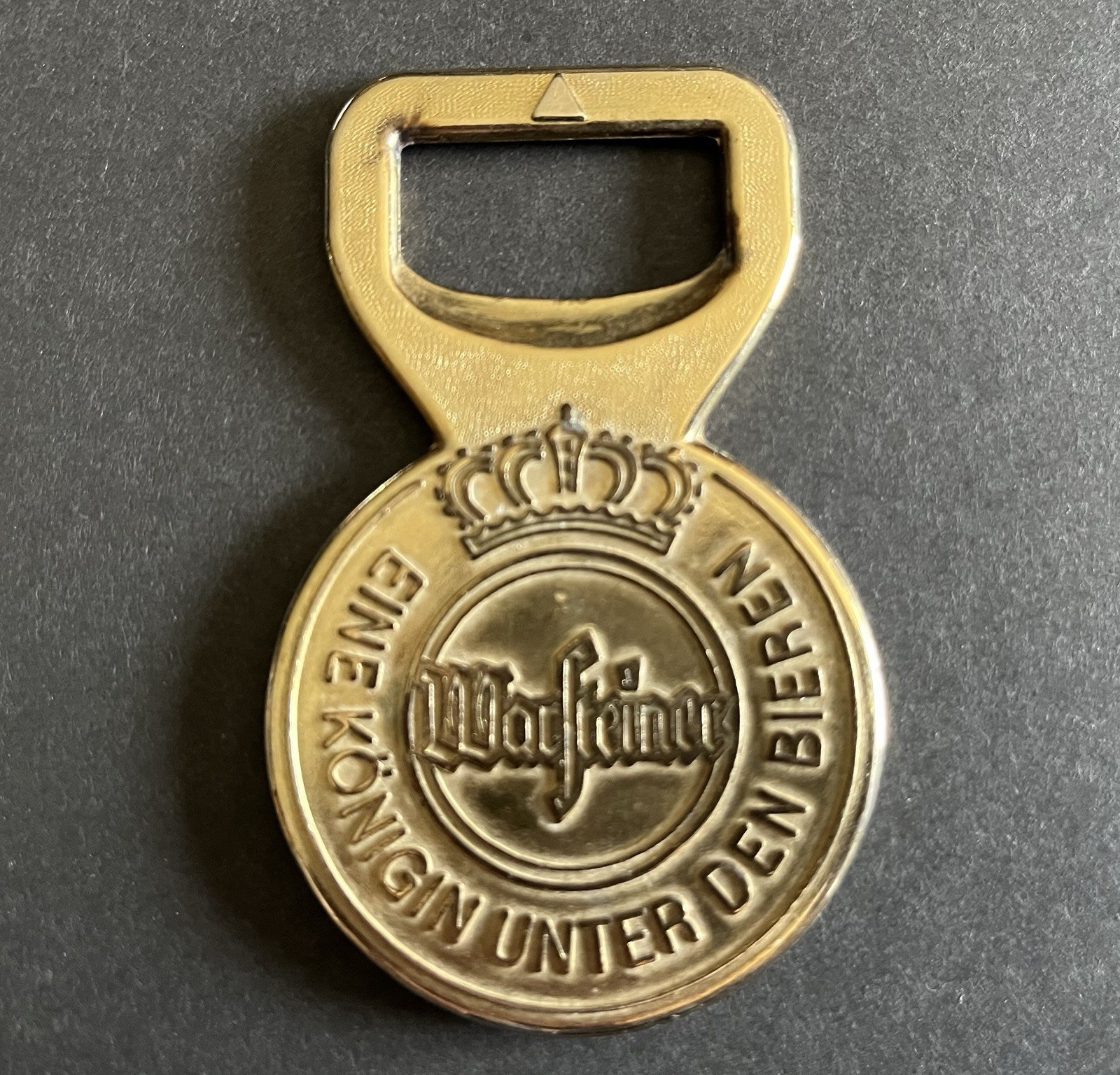Vintage Warsteiner Beer Bottle Opener West Germany Spinner Drinking Game Brass