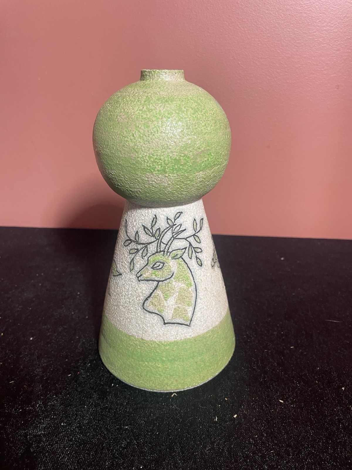  Vintage Italian Mid Century Fratelli Fanciullacci Ceramic Table Lamp base 8.75”
