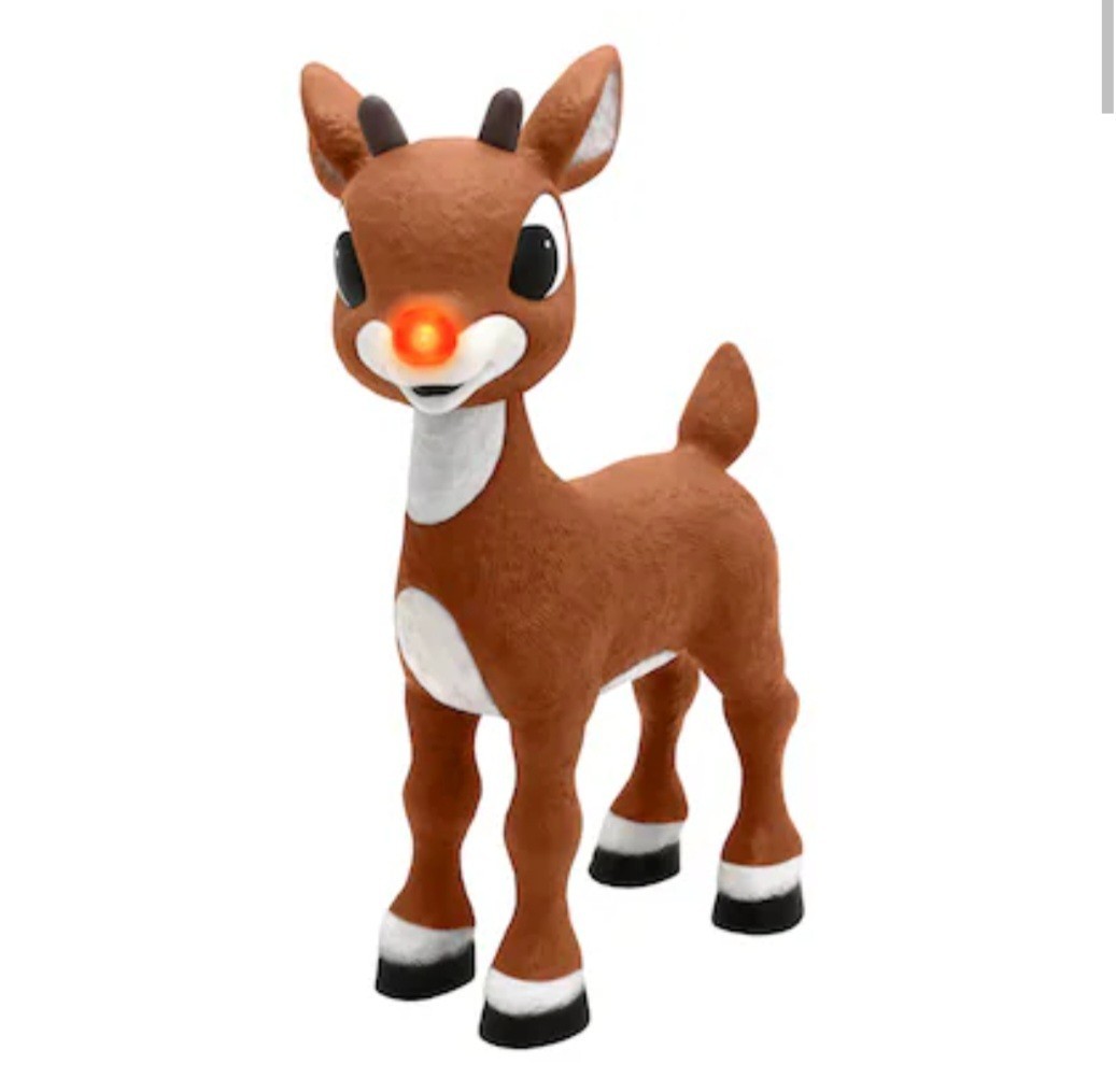 Lowe\'s Rudolph The Red Nose Reindeer Animatronic Christmas Holiday Living