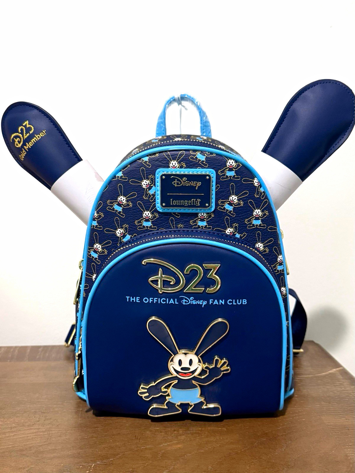 Loungefly Disney D23 2023 Gold Member Exclusive Oswald Mini Backpack