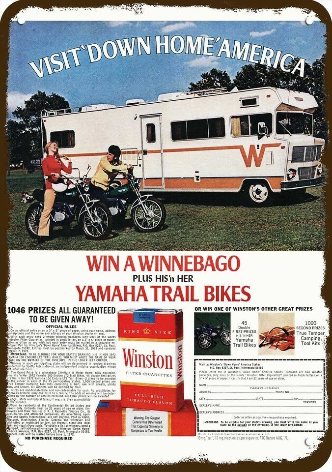 1972 WINNEBAGO CHIEFTAIN II Motor Home Vintge-Look DECORATIVE REPLICA METAL SIGN 1972 WINNEBAGO CHIEFTAIN II Motor Home Vintge-Look DECORATIVE REPLICA METAL SIGN