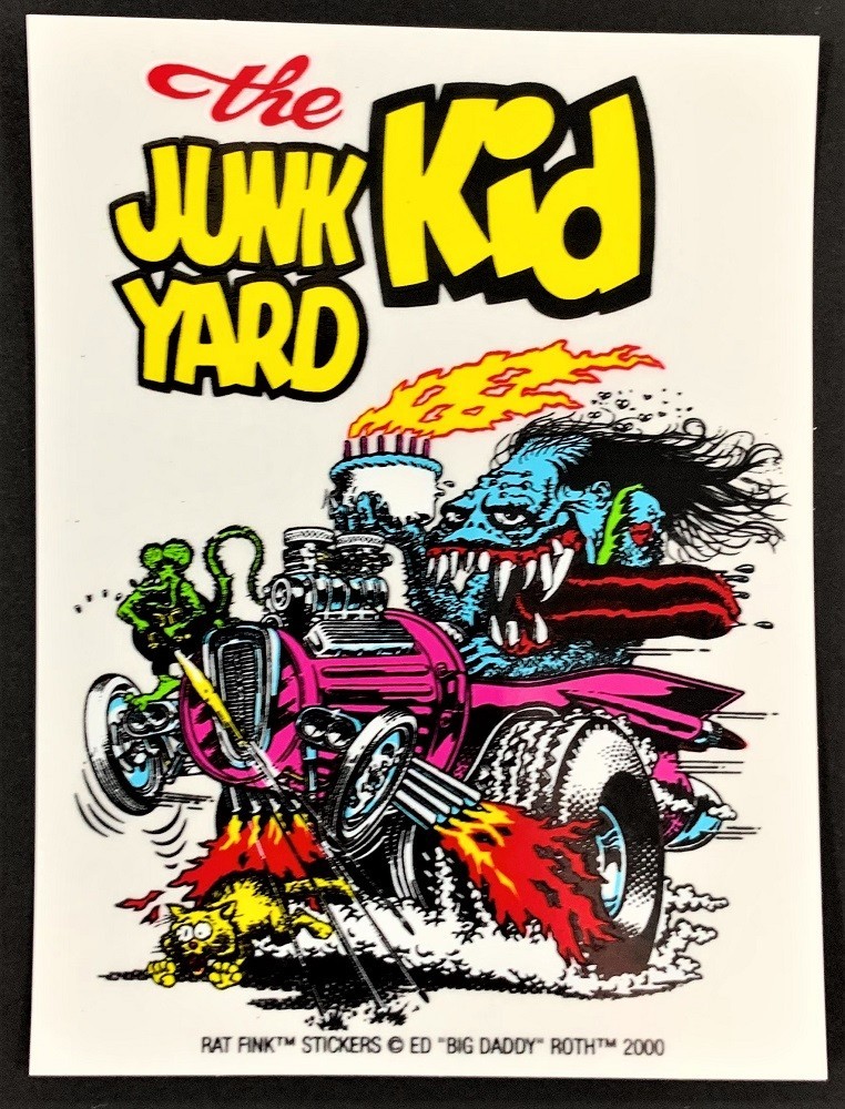 The Junk Yard Kid STICKER Decal Big Daddy Ed Roth Rat Fink Official