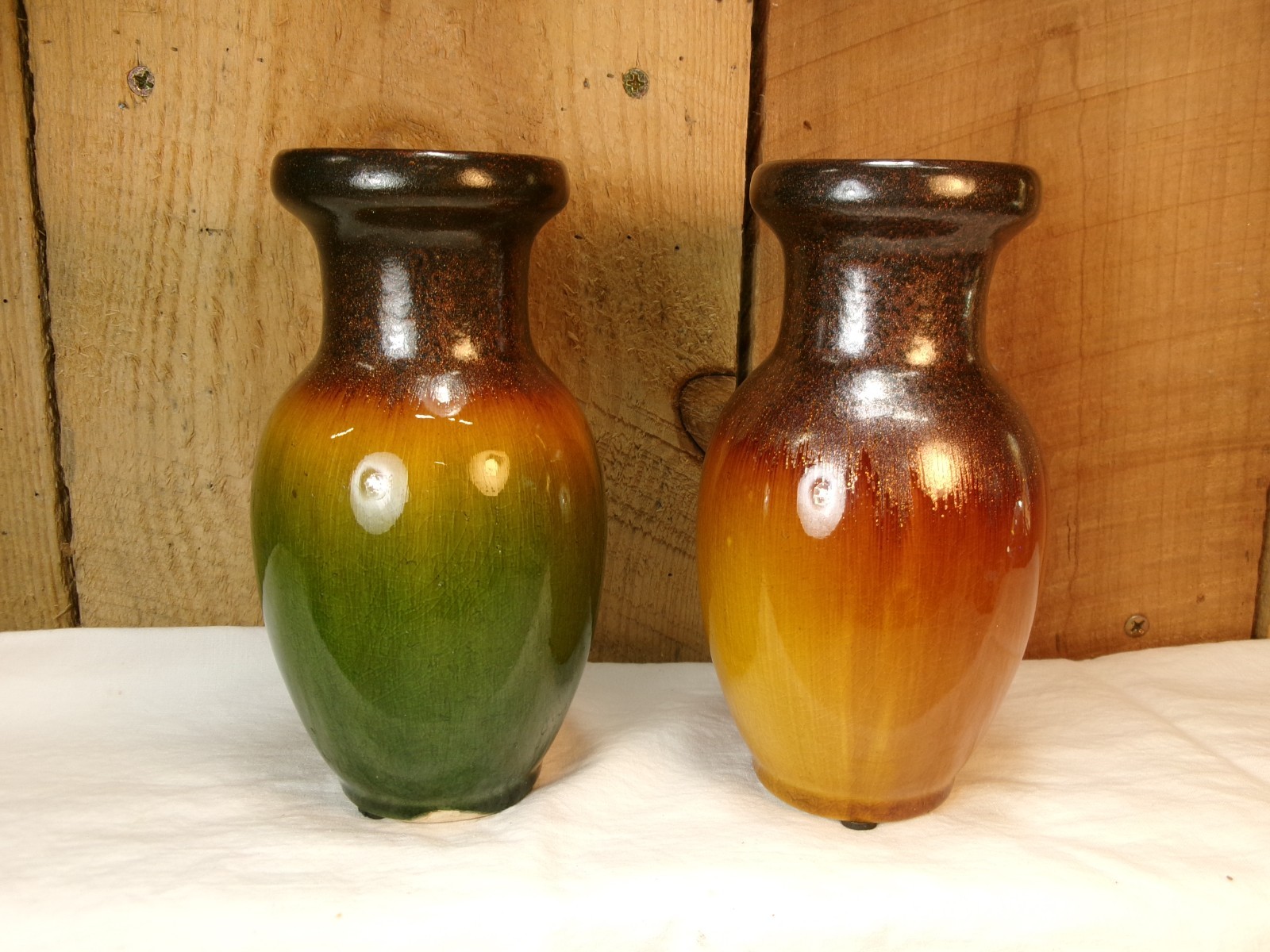 Lot of 2 Elegant Expressions Pottery Vases