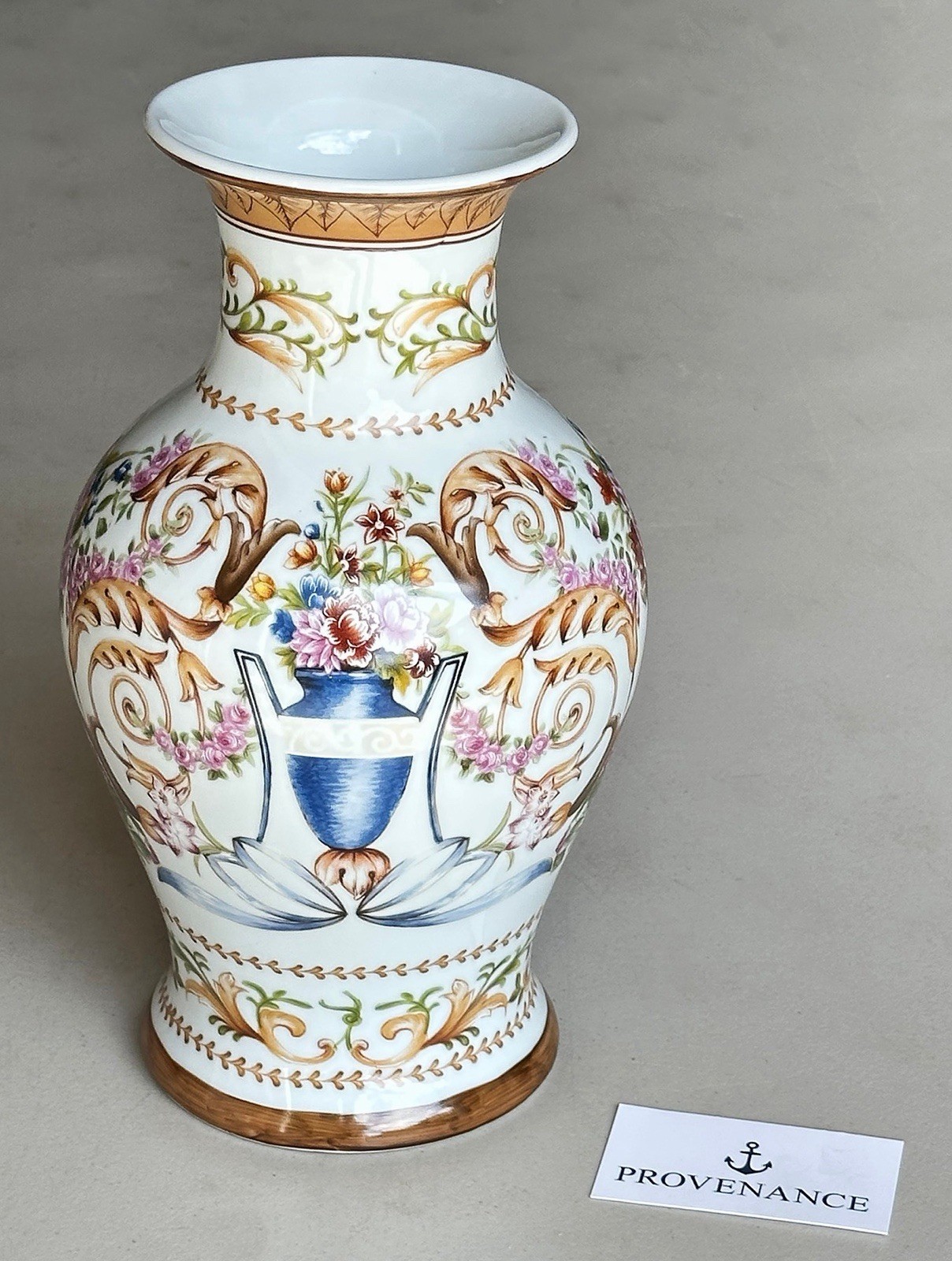 VTG: AK Kaiser Fleur Urn Or Yokohama Porcelain Vase Gold Trim Made In Germany VTG: AK Kaiser Fleur Urn Or Yokohama Porcelain Vase Gold Trim Made In Germany