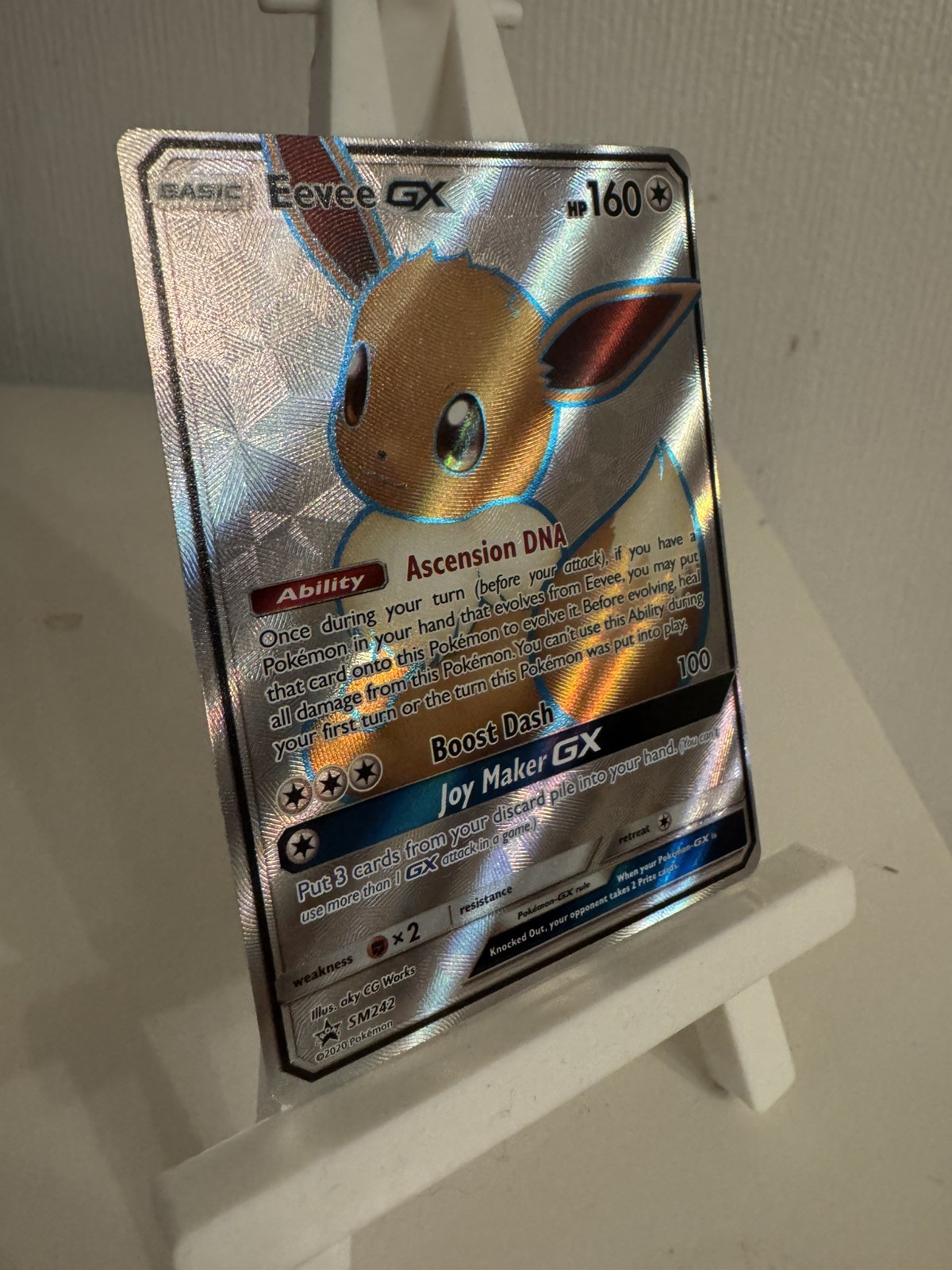 Pokémon TCG Eevee GX SM242 Full Art Black Star Promo / NM