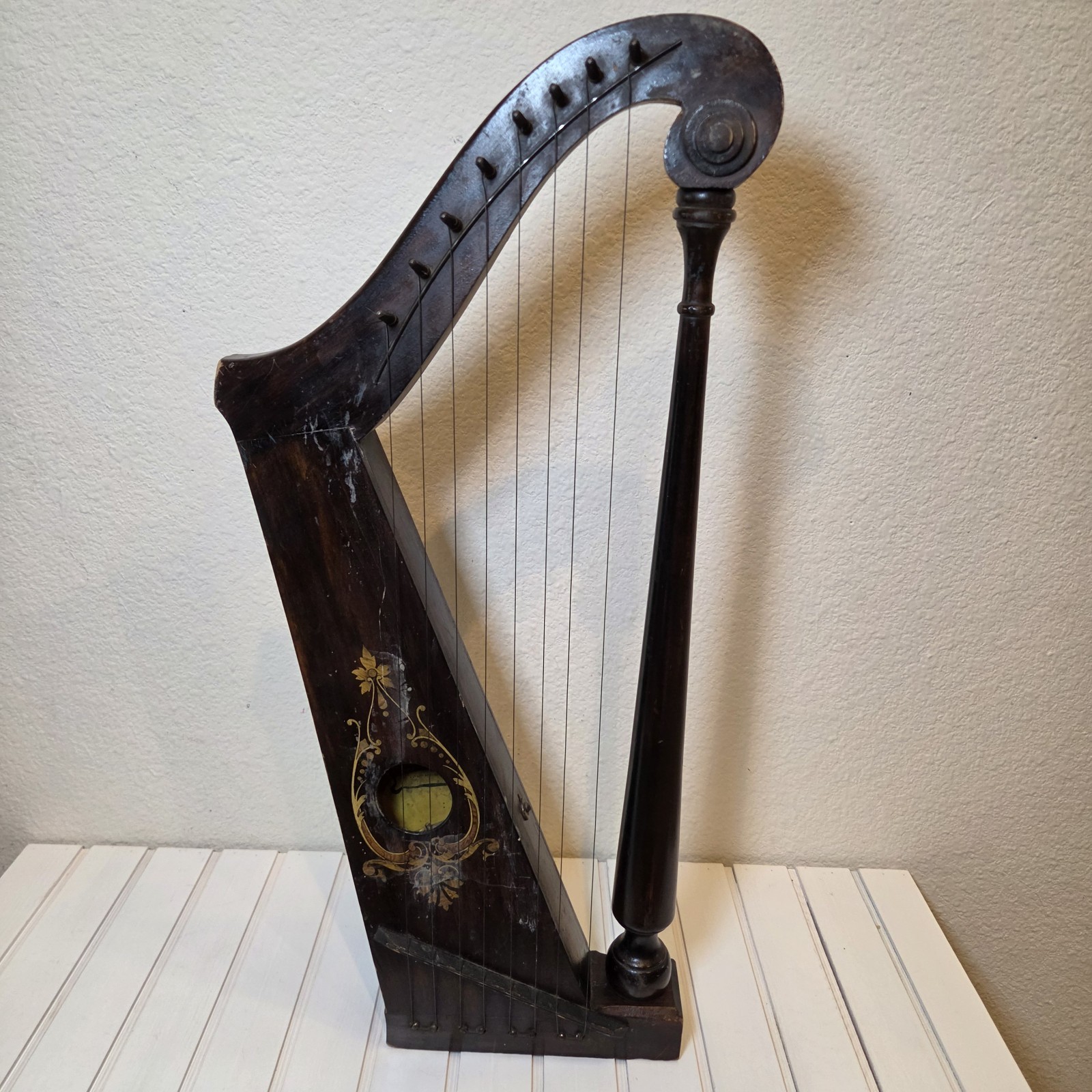 Antique c1910s Ward-Stilson 9584 Automatic Harp Music Box Working IOOF