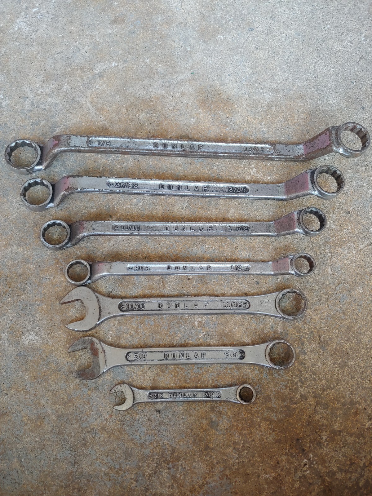 Vintage DUNLAP USA SAE FORGED BOX END OFFSET WRENCHES Miscellaneous Vintage DUNLAP USA SAE FORGED BOX END OFFSET WRENCHES Miscellaneous