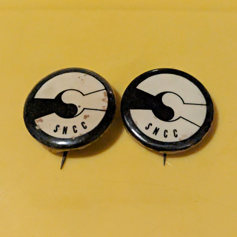 Vintage 1960s SNCC Civil Rights Handshake Pinback Buttons Student Nonviolent Vintage 1960s SNCC Civil Rights Handshake Pinback Buttons Student Nonviolent