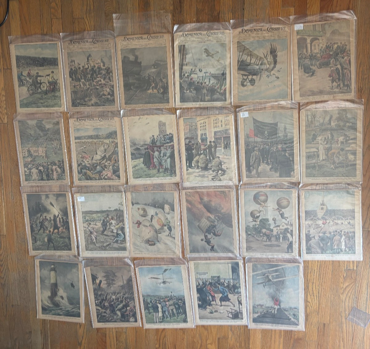 La Domenica del Corriere Covers Lot (23) 1922–1930 Achille Beltrame Illustrated