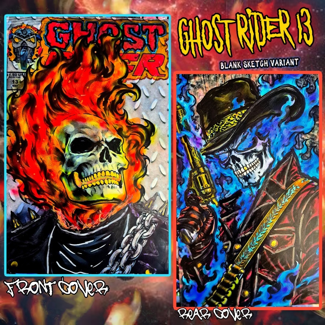 Ghost Rider 13 BossKong Original Art Sketch Cover 1/1  Blaze / Slade