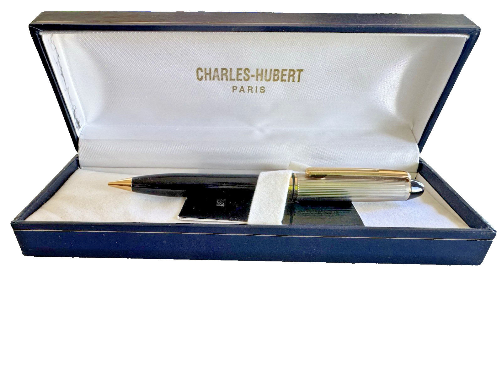 Charles Hubert Paris Fine Quality Black and Gold Mechanical Pencil New in Box Charles Hubert Paris Fine Quality Black and Gold Mechanical Pencil New in Box