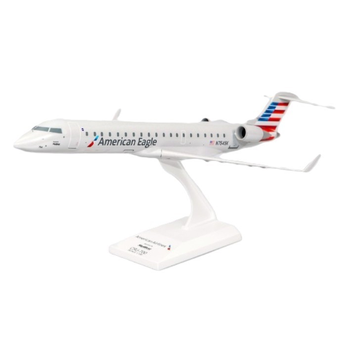 Skymarks American Eagle Skywest Bombardier CRJ-700 N754SK Desk Model Airplane