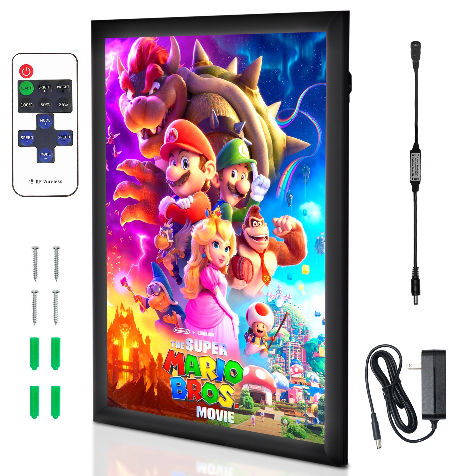 NexaFrame LED Backlit Poster Frame Light Box - Snap Frame 4 Sizes to 27x40