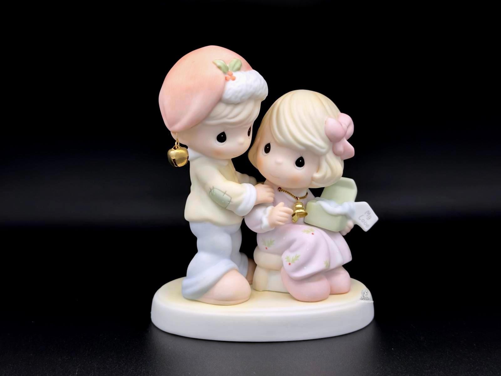 Precious Moments Figurine Couple with Bells