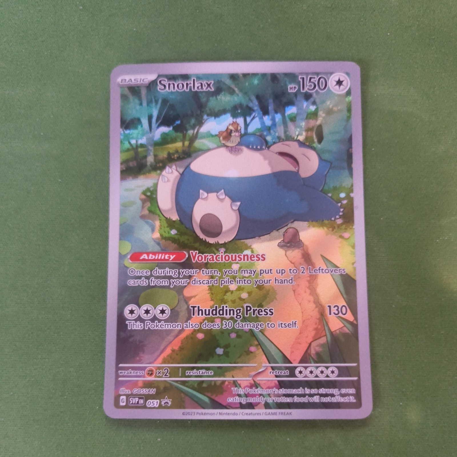 Snorlax Scarlet & Violet Promo 051 English Near Mint