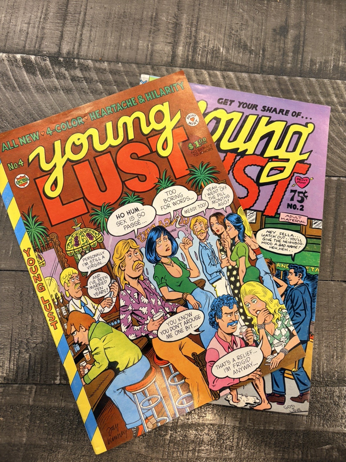 YOUNG LUST #2, 4 COMIC BOOK LOT ADULT R. YOUNG LUST #2, 4 COMIC BOOK LOT ADULT R.