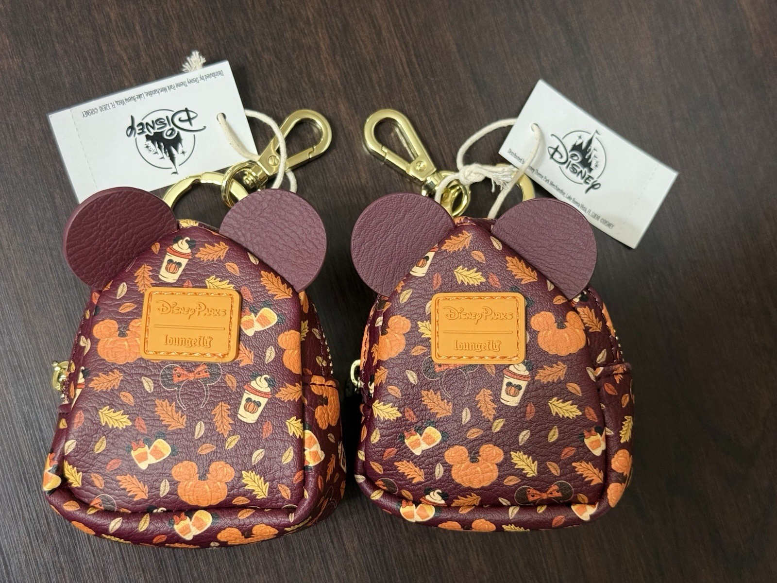 Disney Parks Loungefly Fall Festival Latte Mini Backpack Bag Charm Set Of 2 Disney Parks Loungefly Fall Festival Latte Mini Backpack Bag Charm Set Of 2