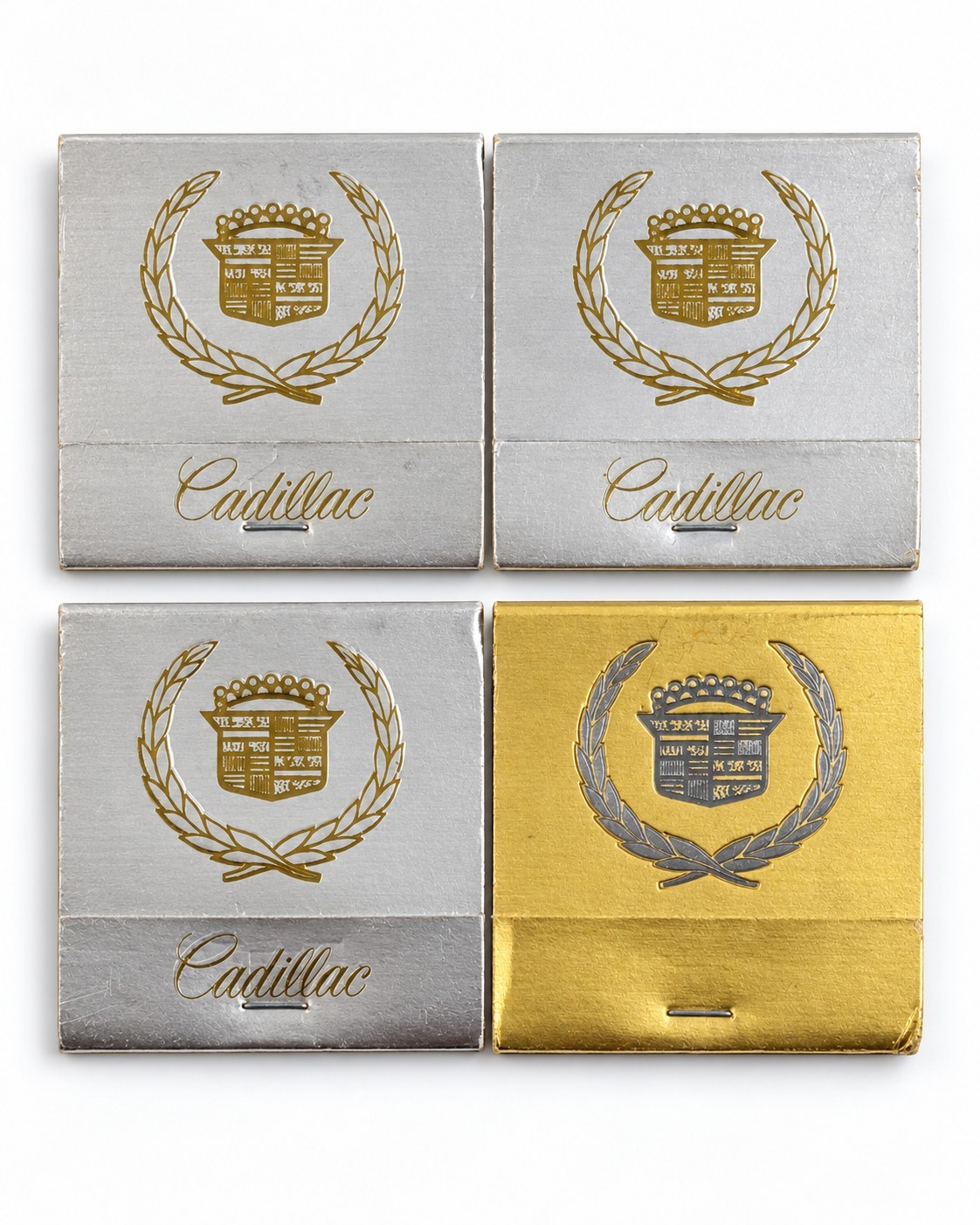 Vintage Cadillac Full Matchbooks Lot of 4 Hartman Motor Sales Mt Pleasant MI