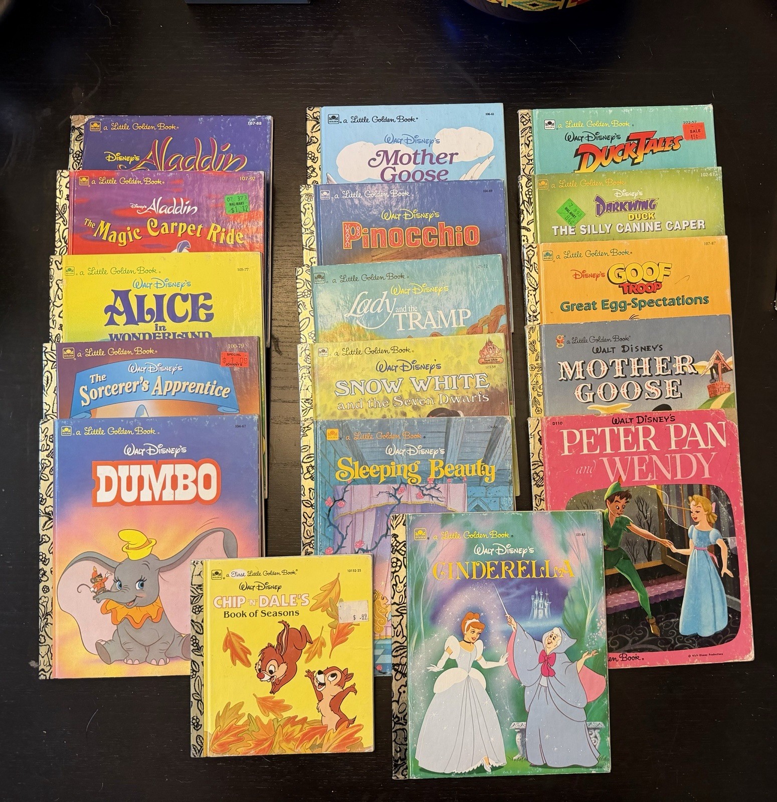 17 Walt Disney Little Golden Books 1980’s And 90’s 