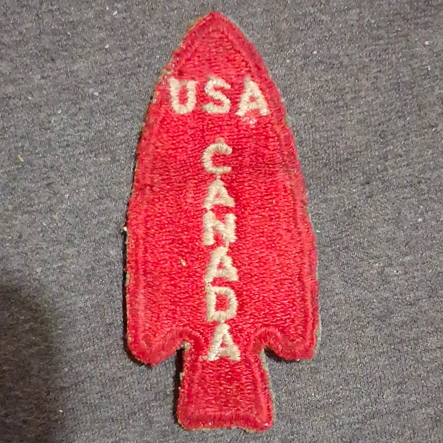 Original WW2 1st Special Service Force FSSF Devils Brigade Arrowhead Patch VTG