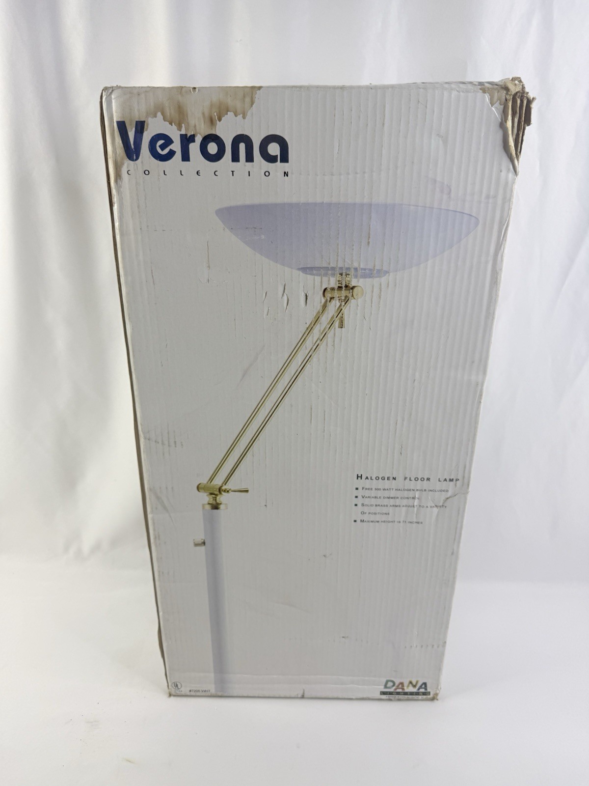Vintage Rare 1990's Halogen 300 Watt Adjustable Arm Dimmer Floor Lamp Vintage Rare 1990's Halogen 300 Watt Adjustable Arm Dimmer Floor Lamp