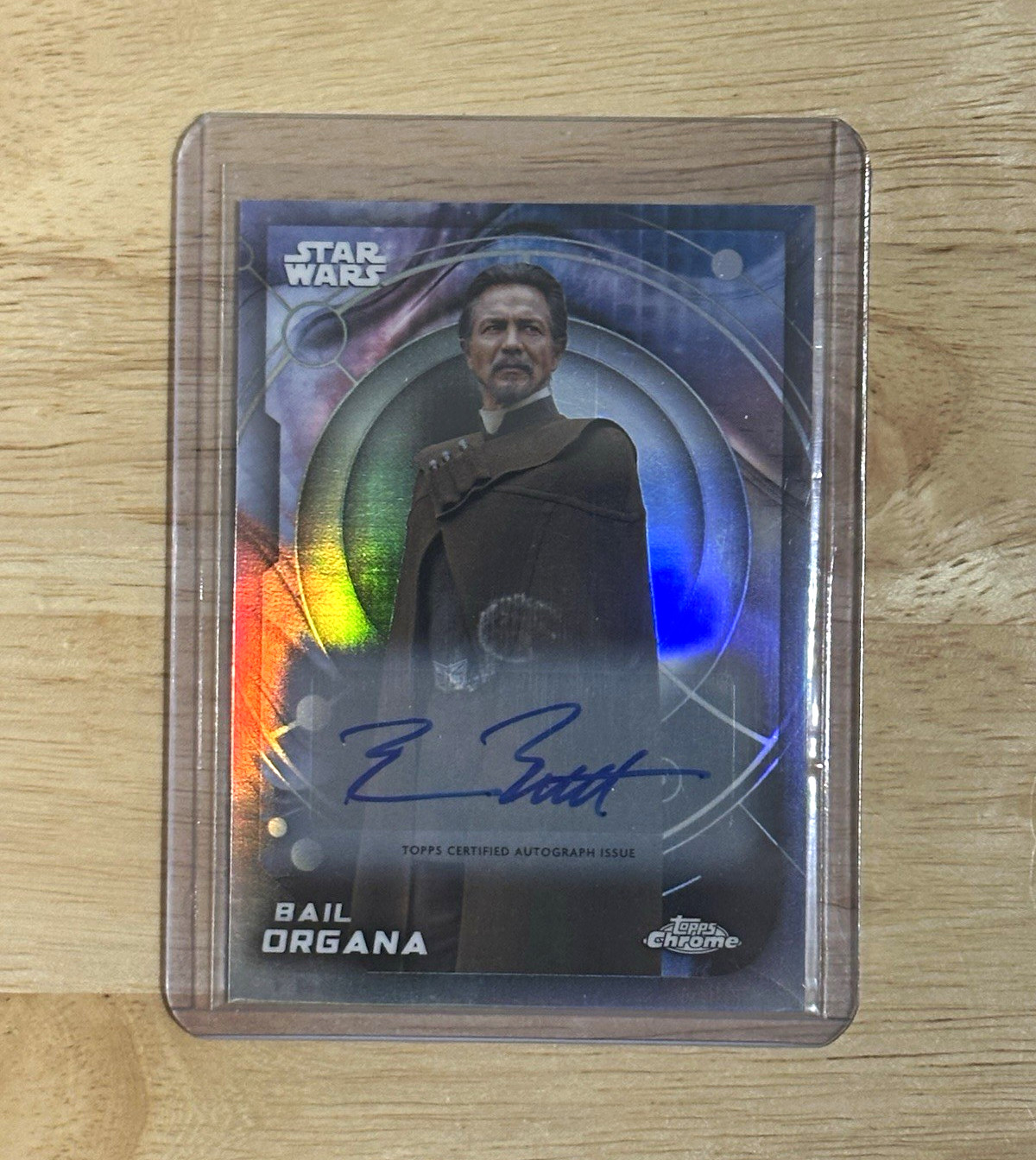 Topps 2025 Topps Chrome Star Wars Bail Organa #130 Benjamin Bratt Auto