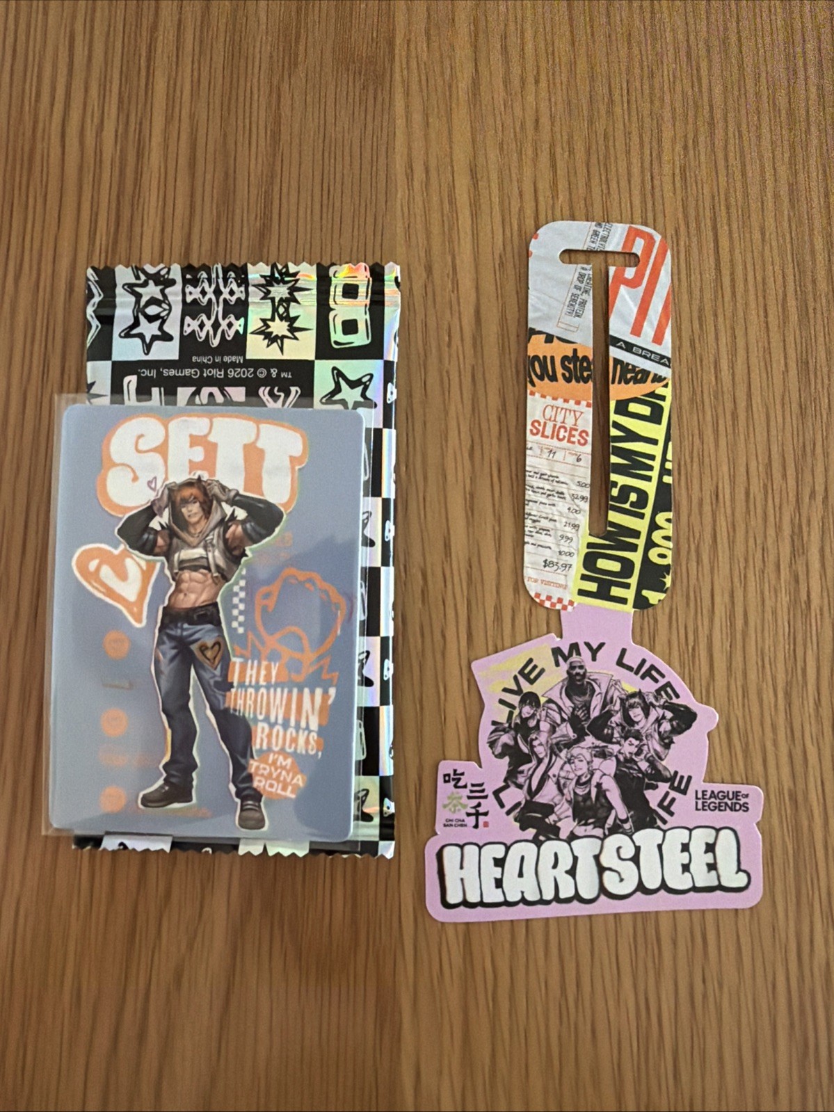 *SETT* Heartsteel League of Legends Photocard Holo Pack Chi Cha x Riot Games