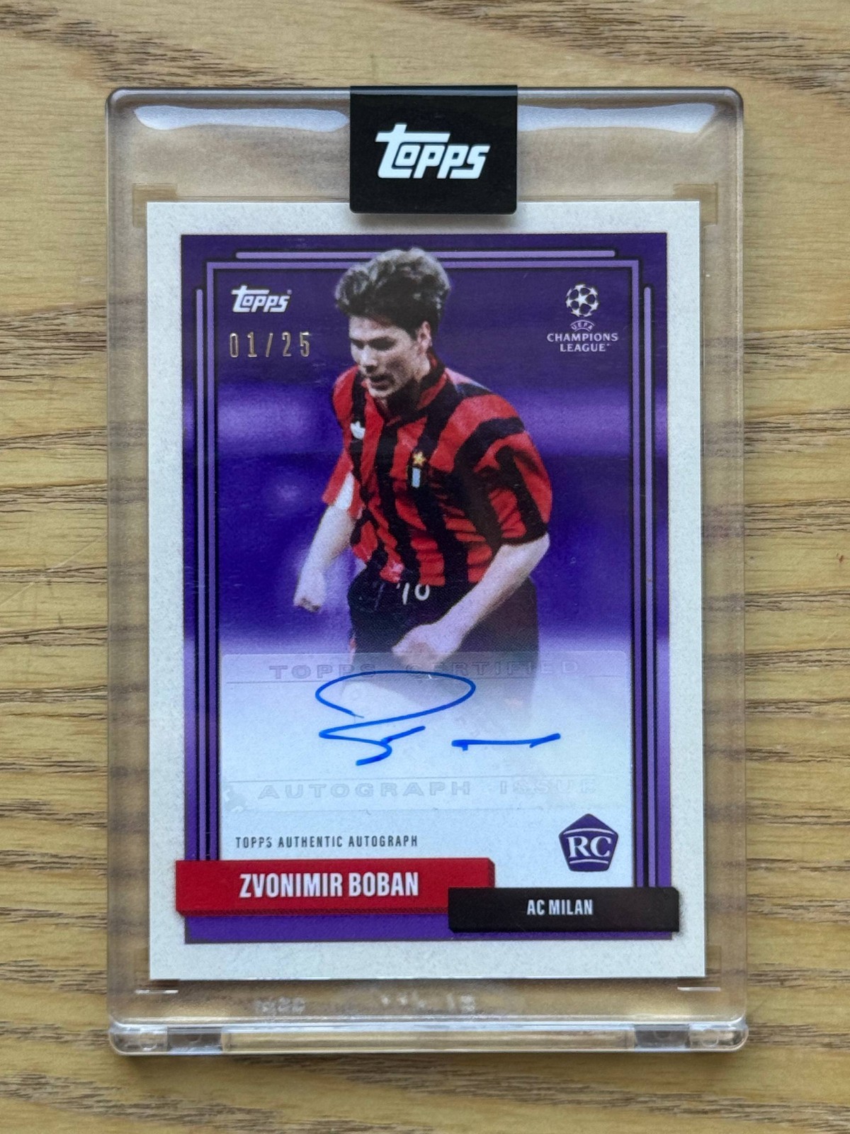 2023 Topps Lost Rookies AC Milan Zvonimir Boban Autograph /25 Auto 2023 Topps Lost Rookies AC Milan Zvonimir Boban Autograph /25 Auto