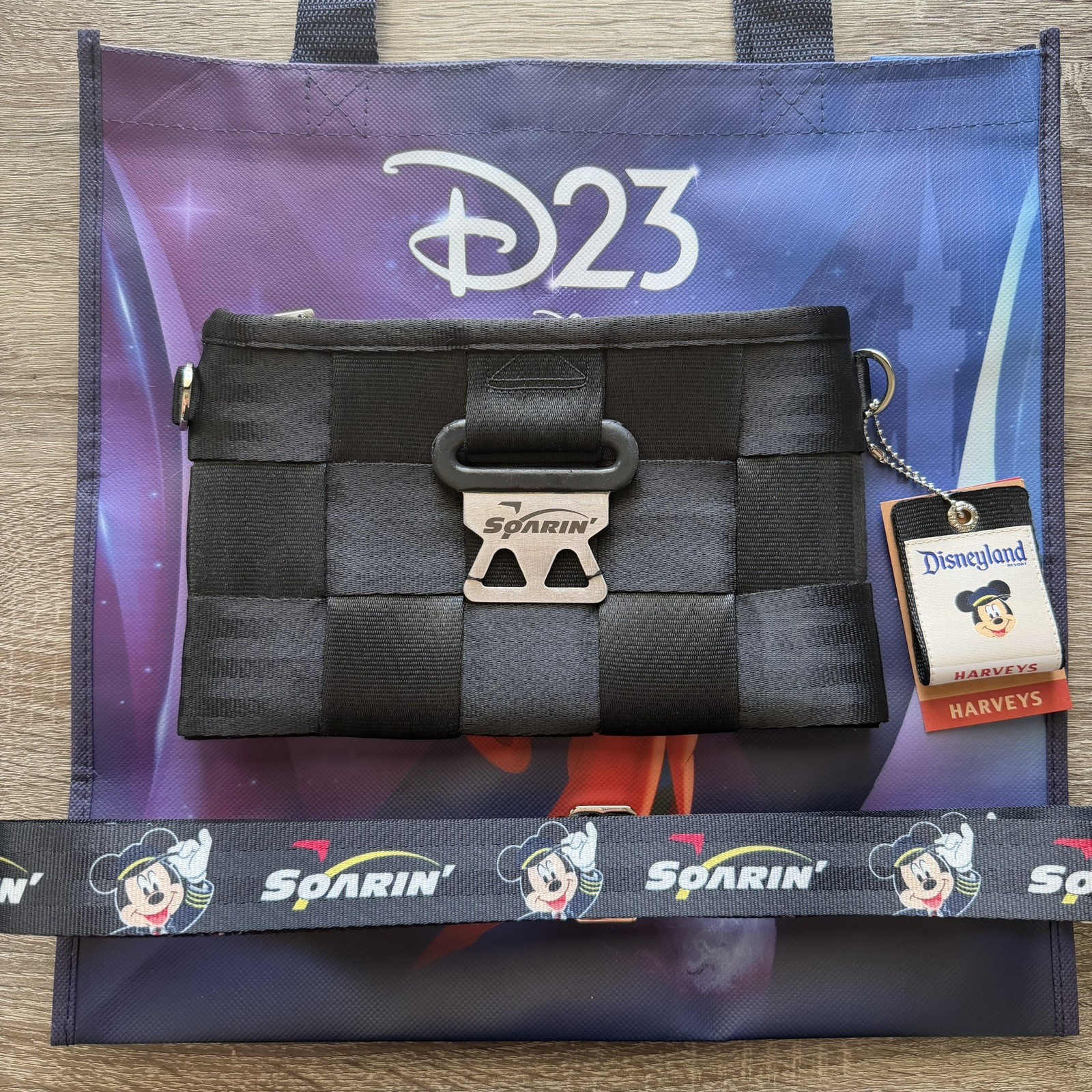 Disney D23 Harveys Soarin Crossbody Seatbelt Bag #30/150