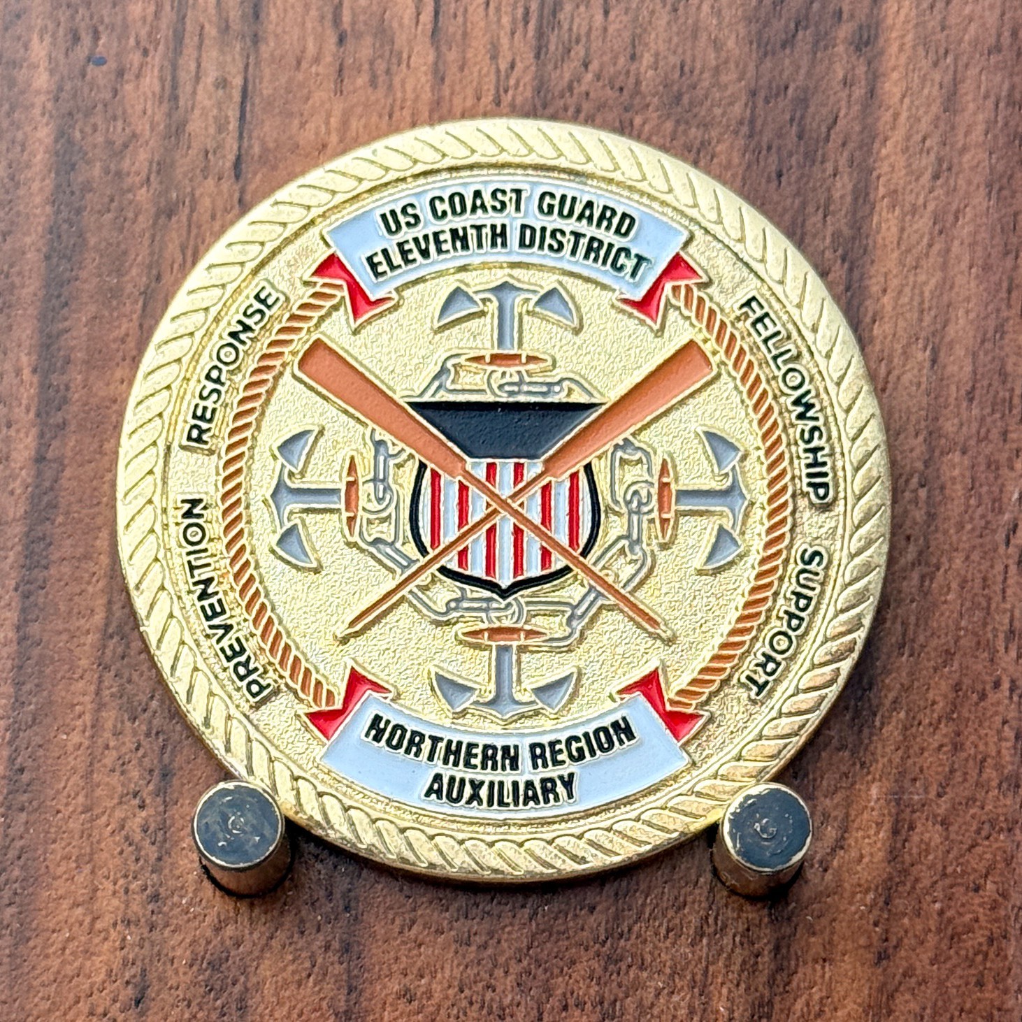USCG Auxiliary District 11 North Telecommunications Challenge Coin  M#28