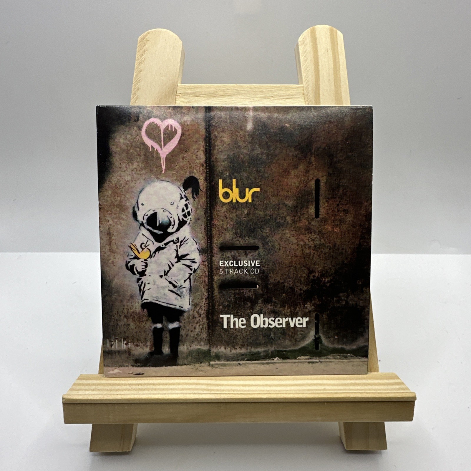 BANKSY ARTWORK BLUR THINK TANK CD Released The Observer Newspaper UK RARE 2003