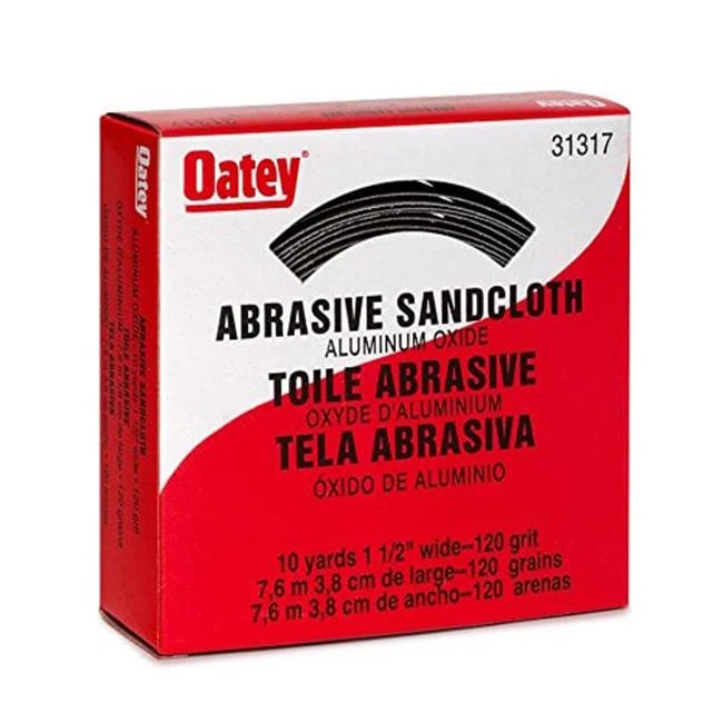 Oatey 31317 120 Grit Sand Cloth - 1.50 in. x 10 Yard