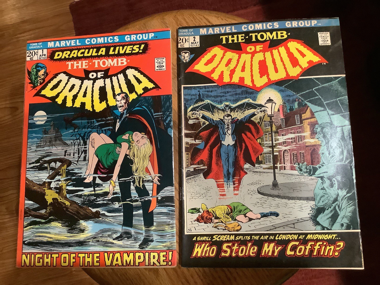 Tomb of Dracula 1 & 2 6.5-7.0 FN+-FN/VF 1st Dracula Neal Adams 1972