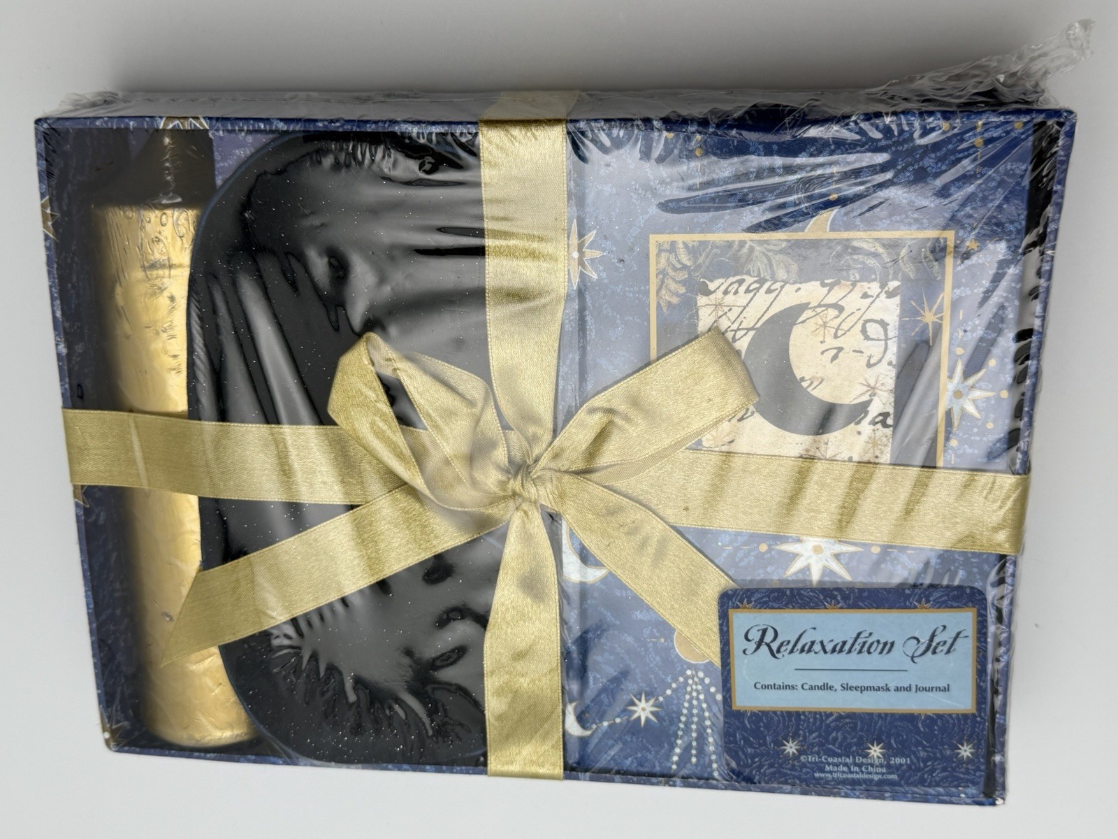 VTG Whimsigoth Celestial Relaxation Gift Set Moon Stars Journal Candle Mask NOS