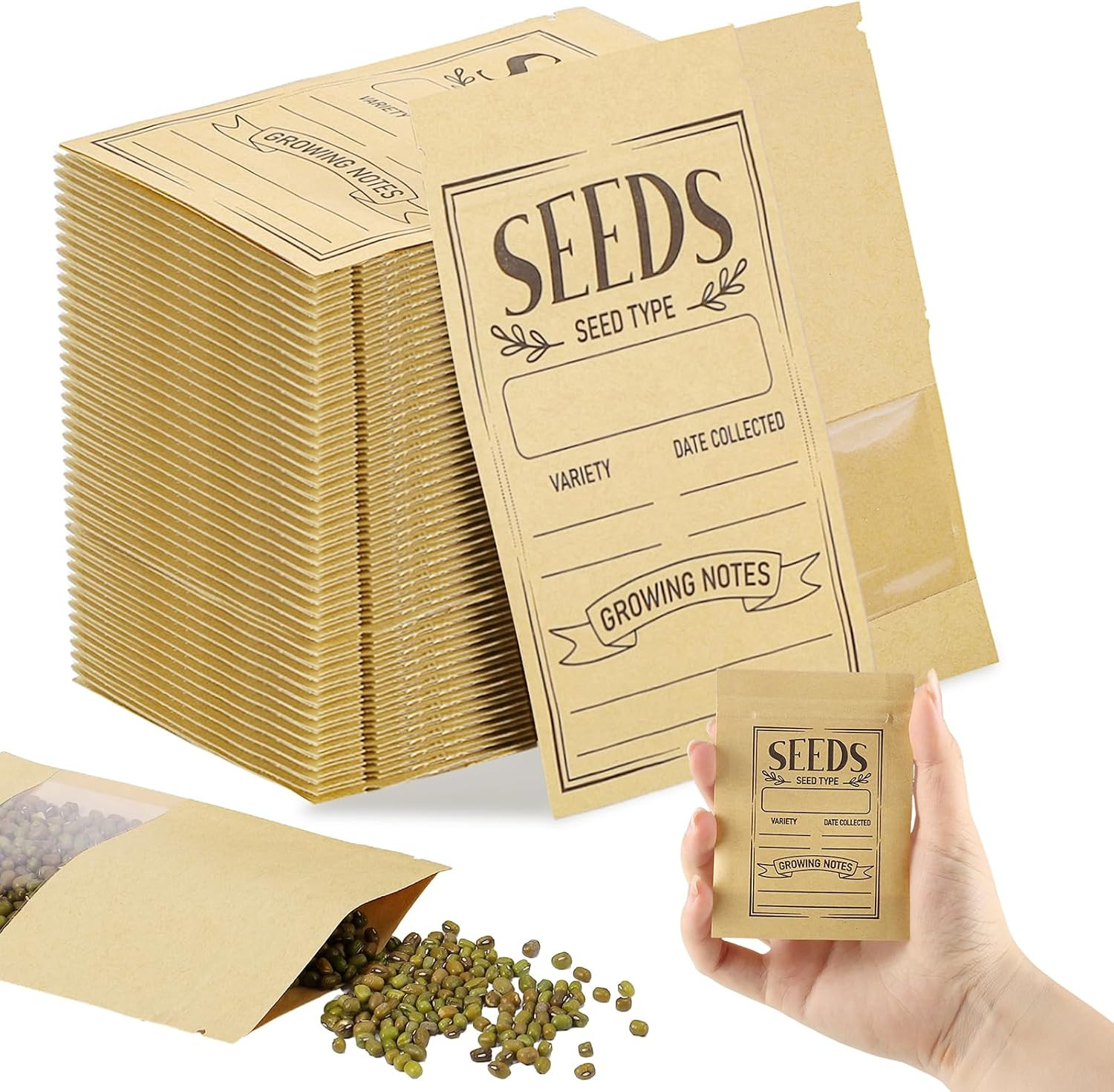 150Pcs Small Seed Envelopes 2.75\ 150Pcs Small Seed Envelopes 2.75\