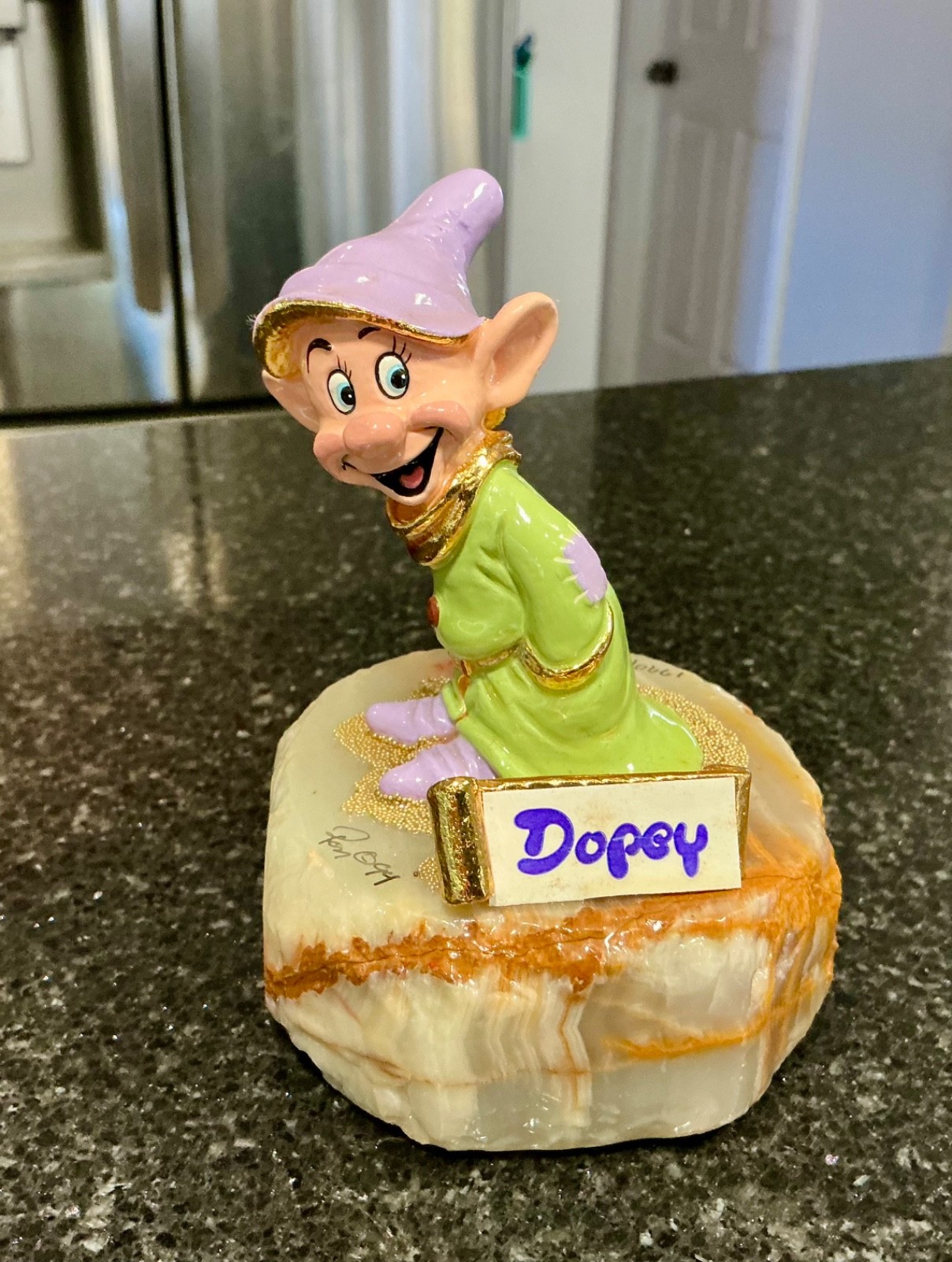 Ron Lee Disney Snow White & The Seven Dwarfs DOPEY 24KT
