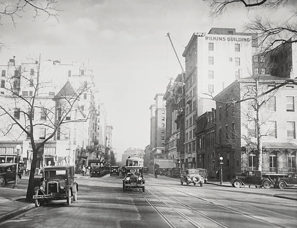 Washington, Dc A View Of H Street, Looking South, From Madison Pla- Old Photo Washington, Dc A View Of H Street, Looking South, From Madison Pla- Old Photo
