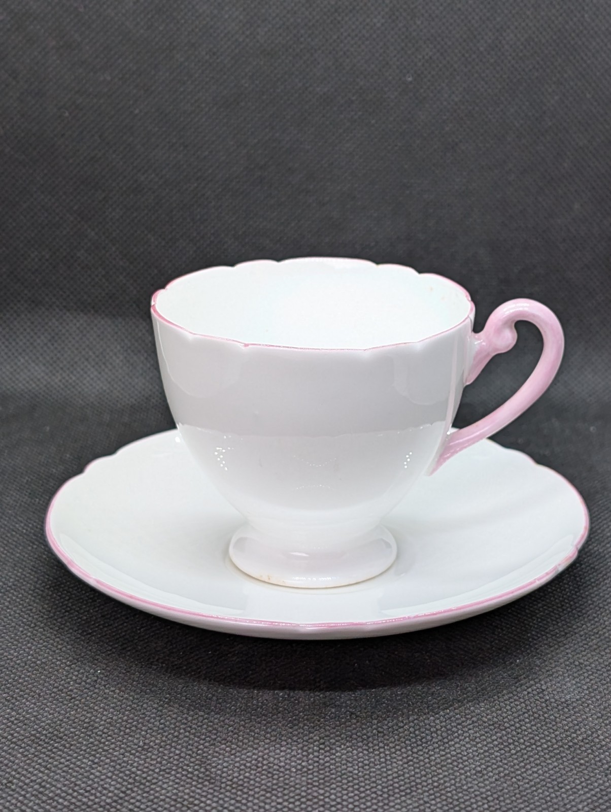 Vintage Shelley Fine Bone China Tea Cup & Saucer Mini Ripon Shape England