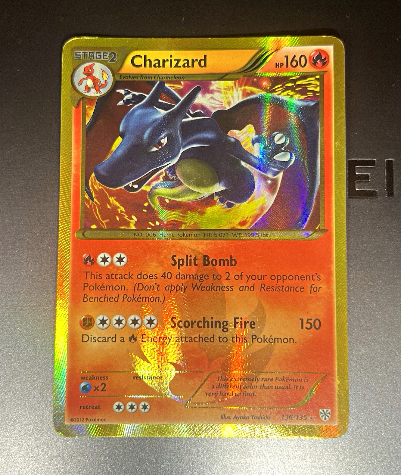 Charizard 136/135 Plasma Storm Secret Rare Holo 2012 ENG Pokémon TCG card