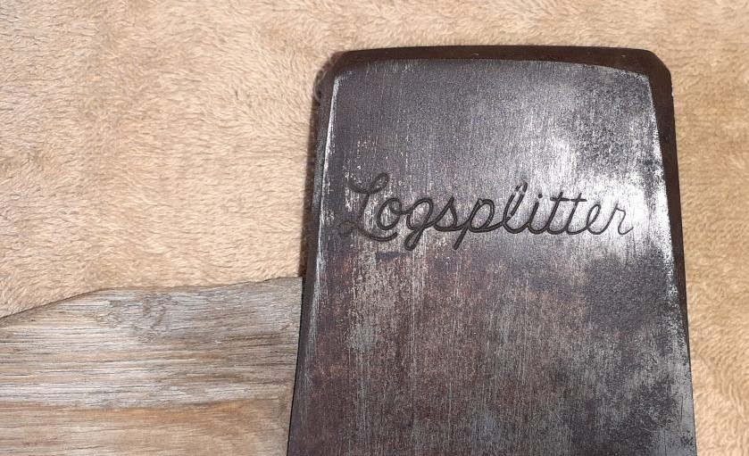 Vintage Genuine Norlund Log splitter Axe Single Bit Antique Rare Wood Handle