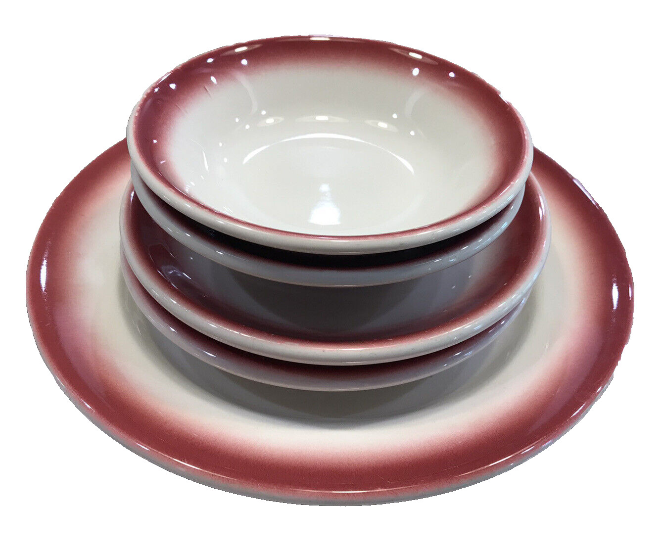 HOMER LAUGHLIN BEST CHINA LOT OF 5: 1 SALAD PLATE 2 FRUIT BOWLS 2 SAUCERS EUC  